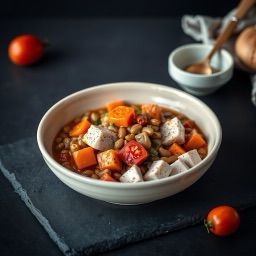 Illustration for the Turkey and lentil stew meal