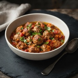 Illustration for the Turkey meatballs in tomato sauce meal