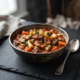 Illustration for the Veal goulash with root vegetables meal
